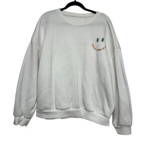 Shein XL White "Cool Moms Club" Sweatshirt Pullover Funny‎ Mom Gift Womens Top